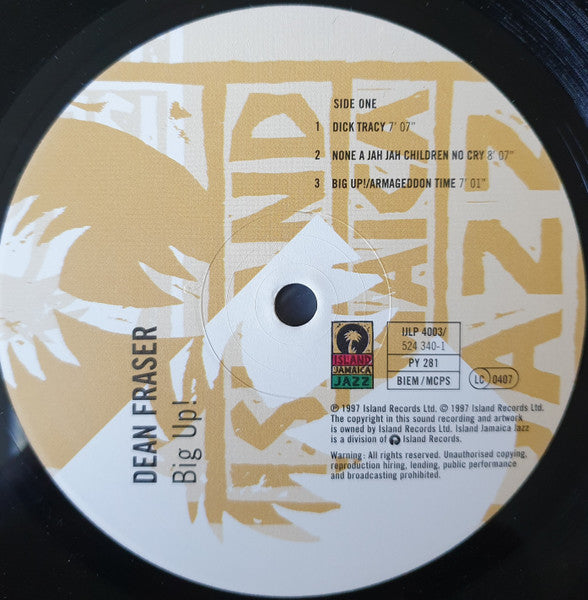 Dean Fraser - Big Up! – Music Forecast