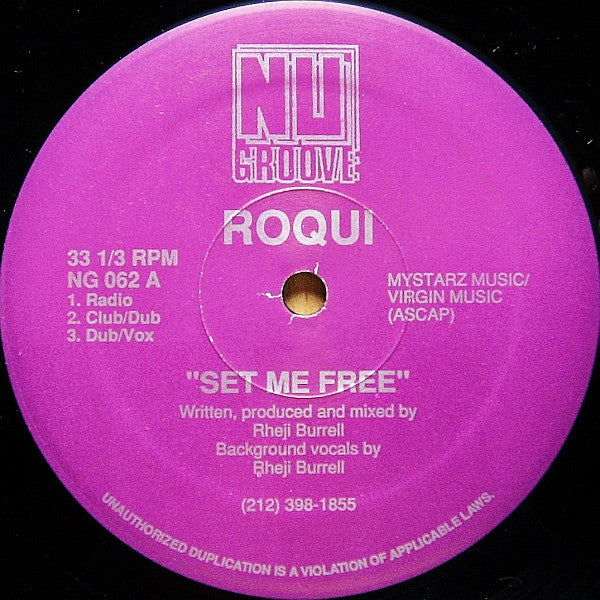 Roqui - Set Me Free / I've Just Begun To Love You (Day By Day)