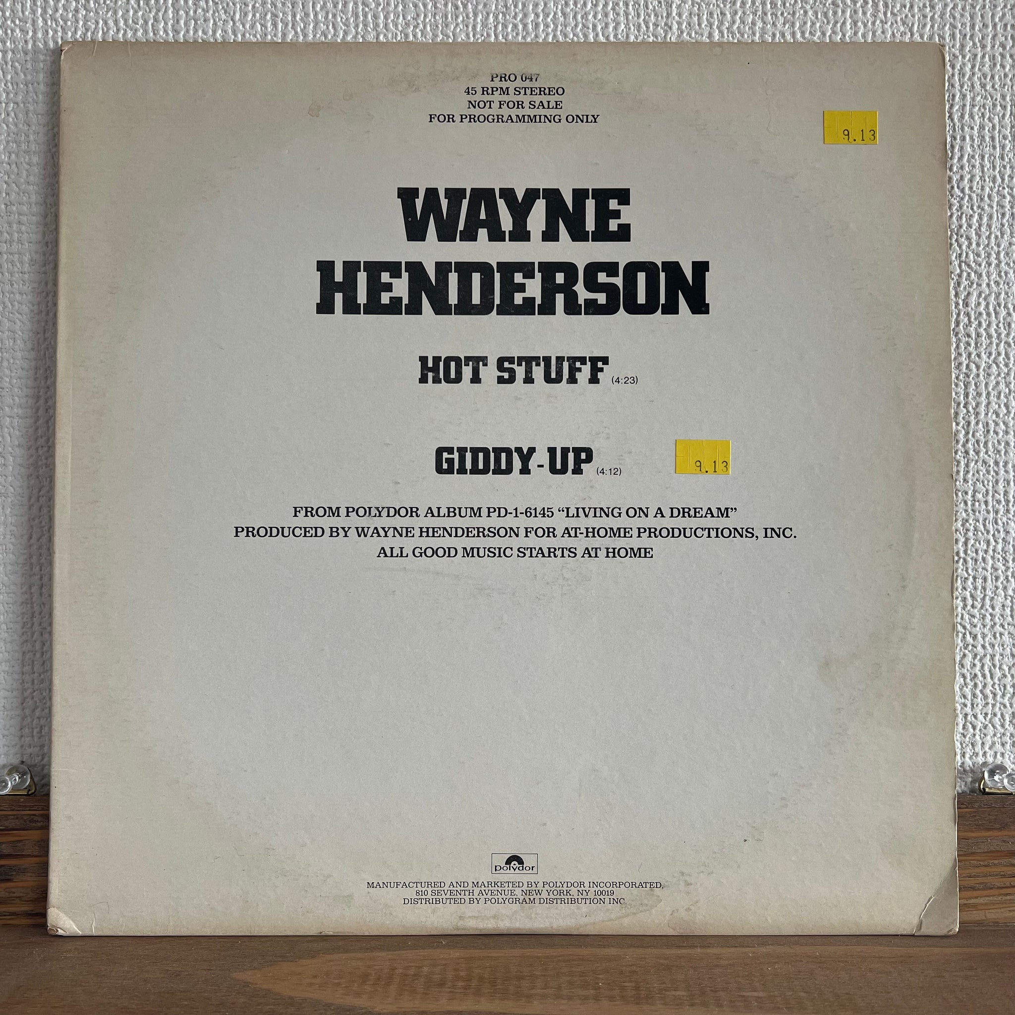 Wayne Henderson - Hot Stuff / Giddy-Up