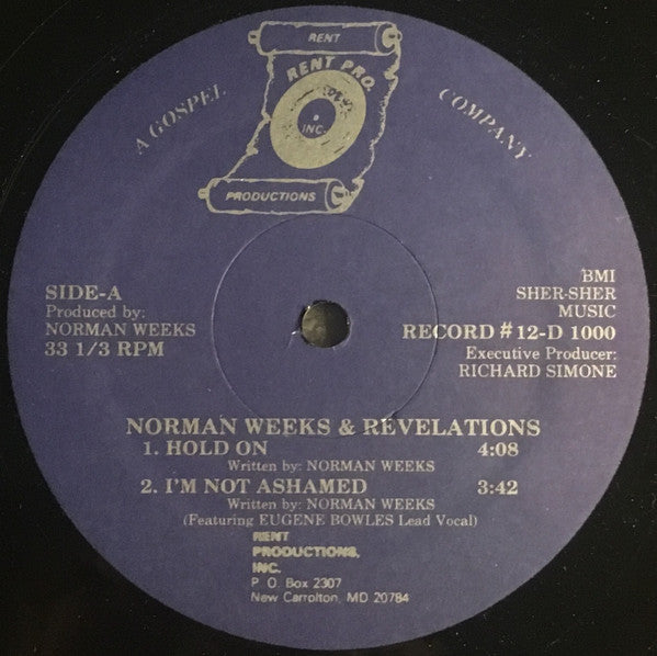Norman Weeks & The Revelations - Hold On
