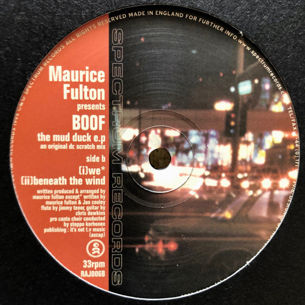 洋楽 Maurice Fulton Pr Boof- The Mud Duck E.P Maurice Fulton Presents Boof - The Mud Duck E.P. – Music