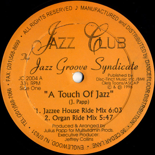 The Jazz Groove Syndicate - A Touch Of Jazz