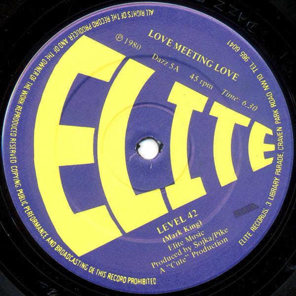 Level 42 - Love Meeting Love