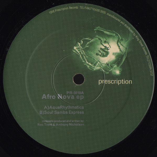 Ron Trent & Anthony Nicholson - Afro Nova EP
